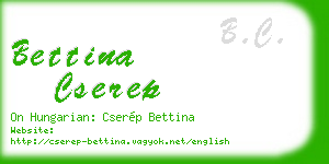 bettina cserep business card